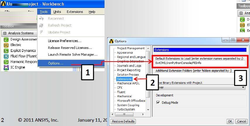 ANSYS Customization Tools(ACT)